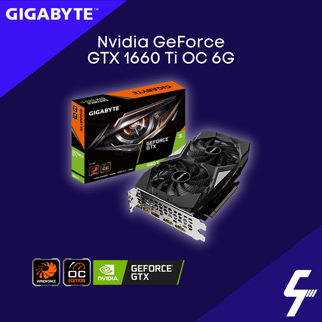 Gigabyte GeForce GTX 1660 Ti OC 6GB GDDR6 192-bit (GV-N166TOC-6GD ...