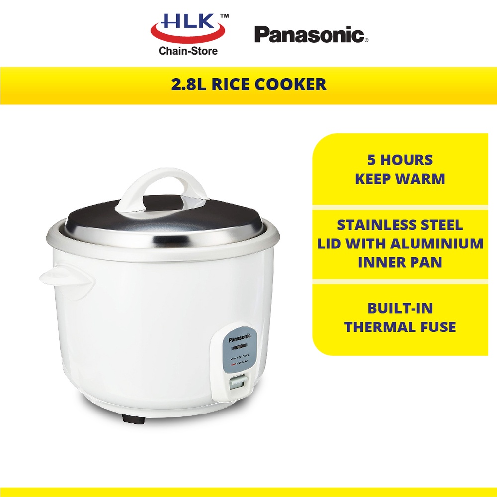 PANASONIC 2.8L Conventional Rice Cooker (White) SRE28 Shopee Malaysia