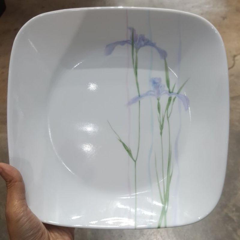 🎀Murah murah Corelle Square Luncheon Plate Shadow Iris🎀