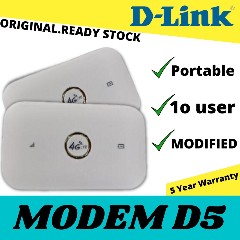 {D-Link} 4G Mifi Router D5 Portable WiFi Unlocked Modified Support ...