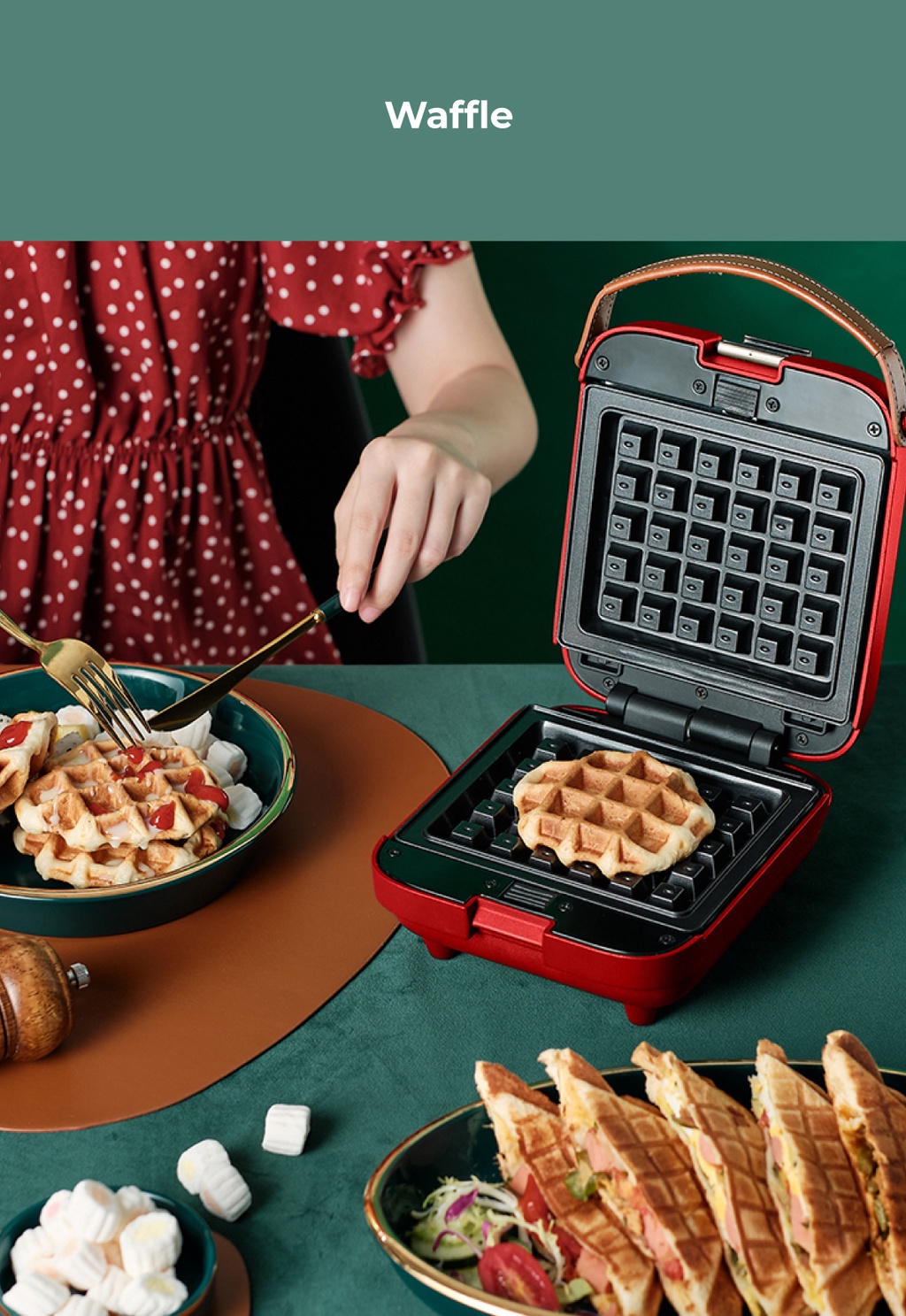 PerySmith 3in1 Waffle Maker EasyCooking Series WM360 Shopee Malaysia