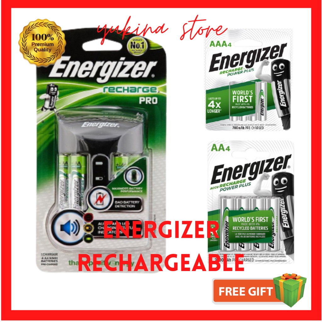 Energizer Recharge Base Maxi Pro Includes 4x Aa Rechargeable Batteries