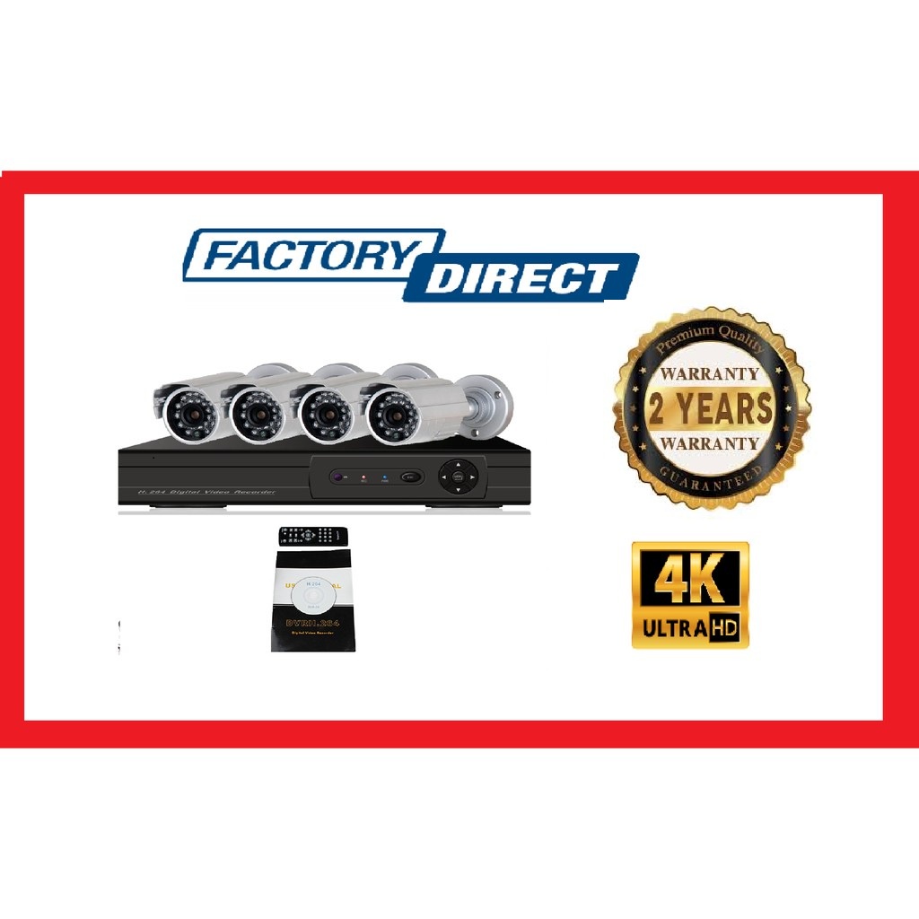 PRO SECURITY 4 CHANNEL IR CCTV FULLSET + 2 YEARS WARRANTY | Shopee Malaysia