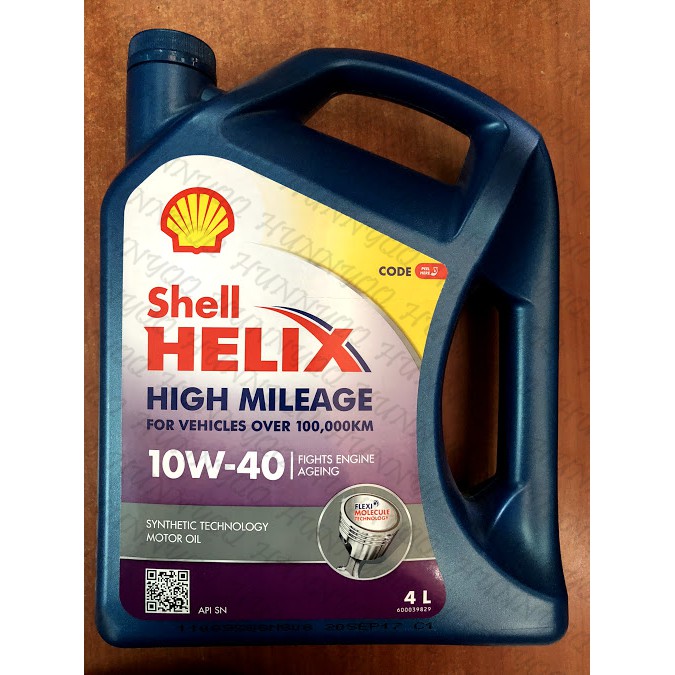 SHELL HELIX HIGH MILLEAGE 10W40 4L Shopee Malaysia