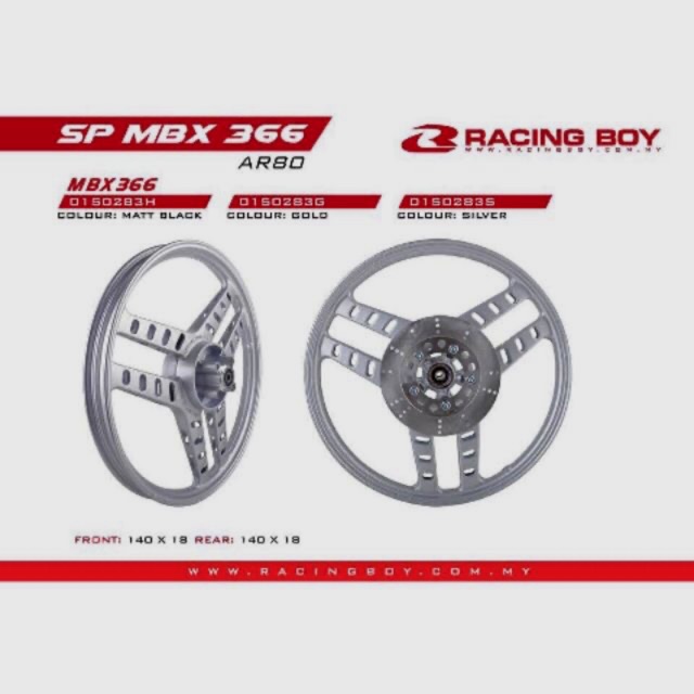 Sport Rim MBX366 AR80 140x18 | Shopee Malaysia