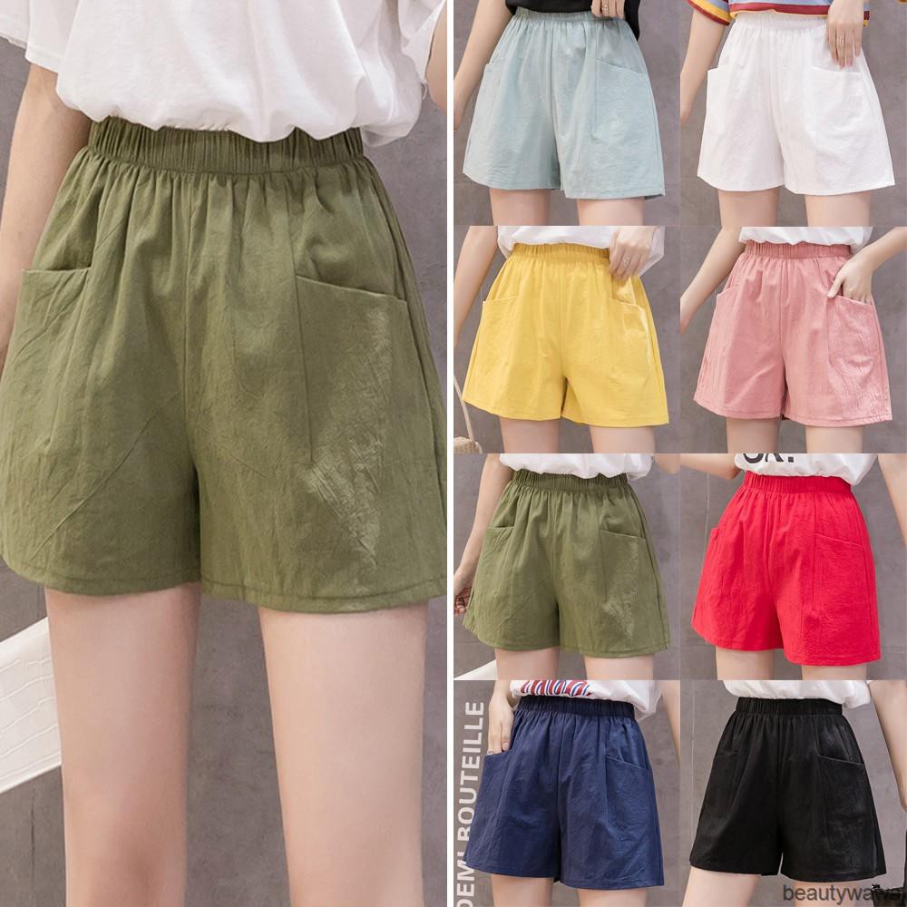 Seluar Pendek Perempuan Wanita Womens Short Pants Korean Fashion Casual ...