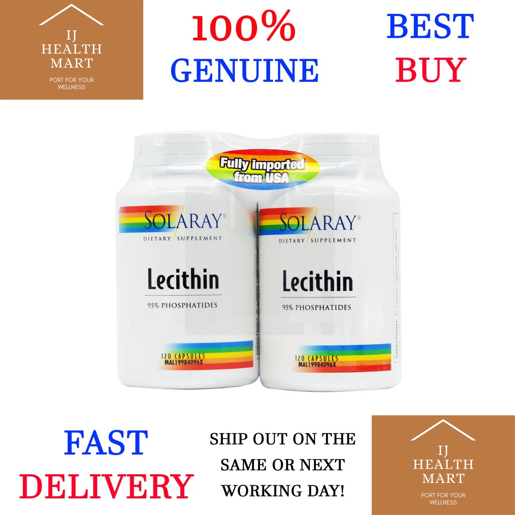 SOLARAY LECITHIN 120'S X 2 (EXP 01/2024) Shopee Malaysia