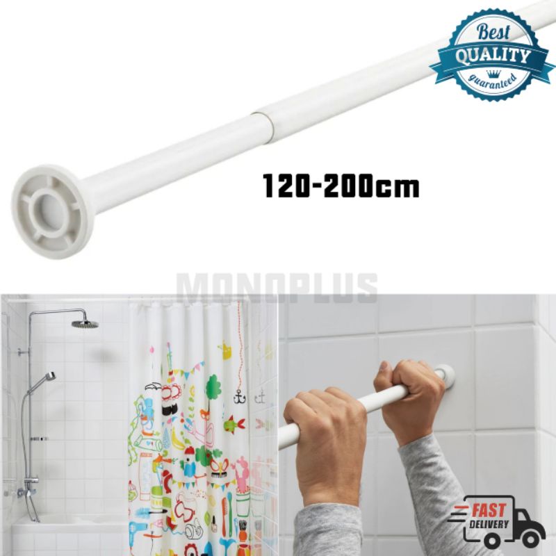 Original Ikea Botaren Shower Curtain Rod 120-200cm | Shopee Malaysia