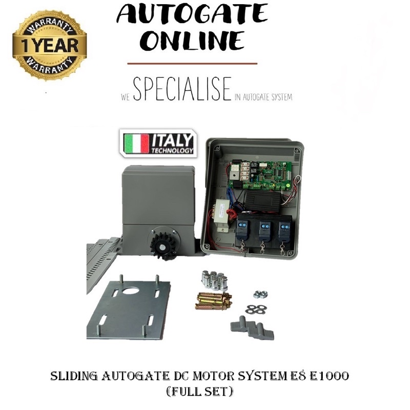 AUTOGATE E8 SLIDING AUTO GATE DC MOTOR SYSTEM (FULL SET） | Shopee Malaysia