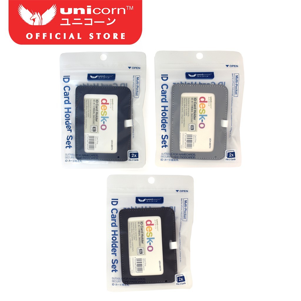 Unicorn Stationery Horizontal / Landscape ID Card Holder with Lanyard ...
