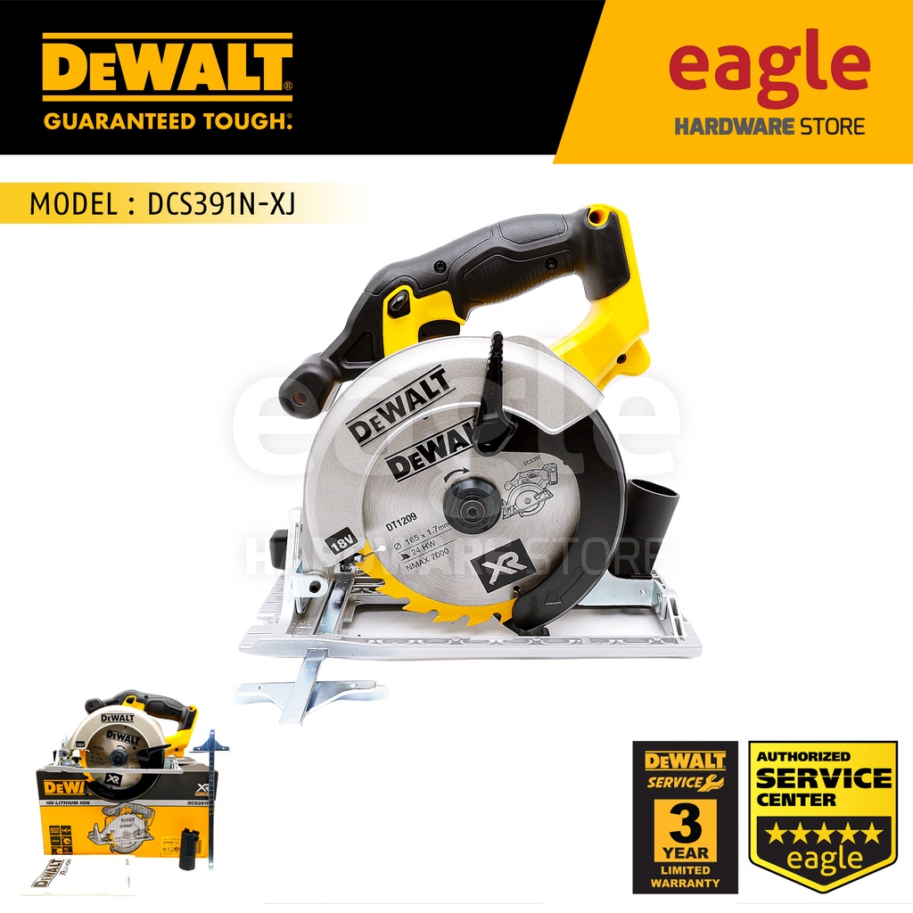 Dewalt dcs391n 18v discount xr 165mm circular saw