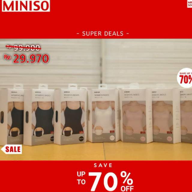Tangtop Bra Miniso Shopee Malaysia