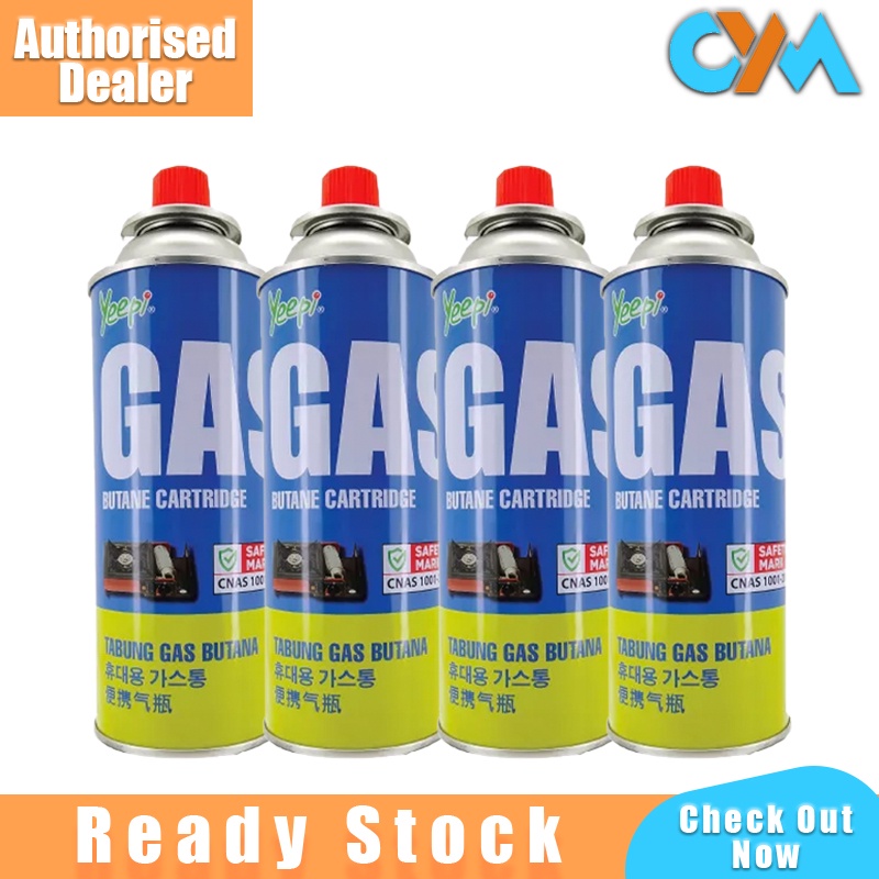 Yeepi Gas Butane Cartride Fuel Canister 380ml for Portable Camping