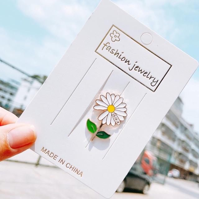 KPOP G-Dragon Daisy Flower PMO Metal Brooches Pins Bag Badges