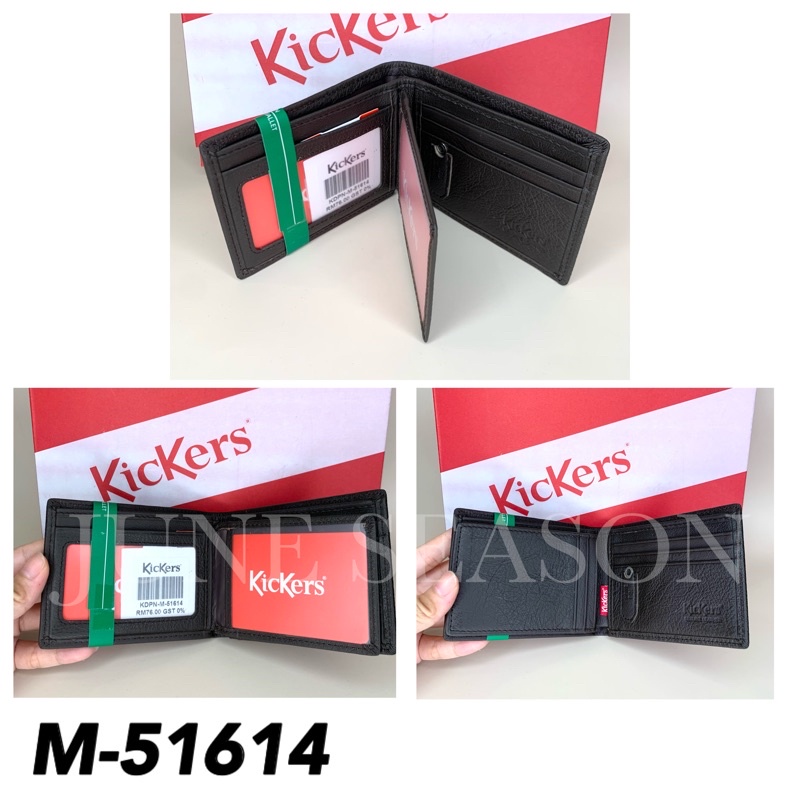 Kickers Short Small Wallet Genuine Leather 100% Original with Eject Sim ...
