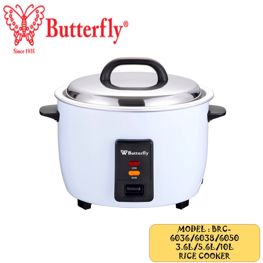 Butterfly Elec.Rice Cooker BRC6037/6038/6050 Shopee Malaysia
