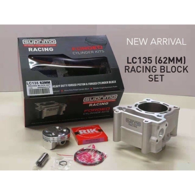 SUPRIMO LC135 RACING CERAMIC BLOCK FORGED PISTON 62mm 63mm 65mm ...