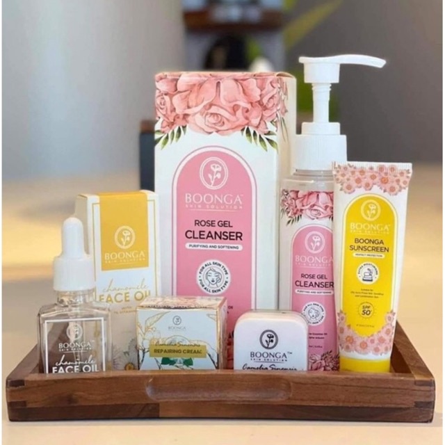 BOONGA FACE OIL /BOONGA ROSE GEL CLENSER/BOONGA MOSTURIZER/SERUM BOONGA ...