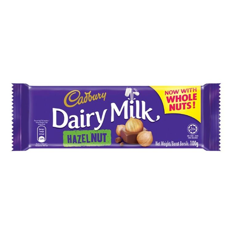 Cadbury Dairy Milk Hazelnut 90g Shopee Malaysia