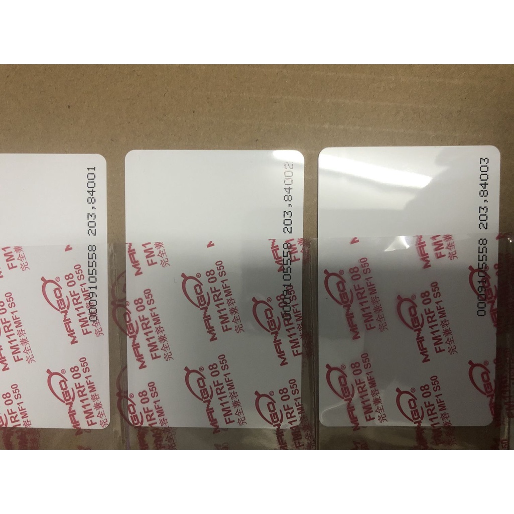 100PCS MANGO Door Access Mifare Contactless ( IC ) Smart Card with