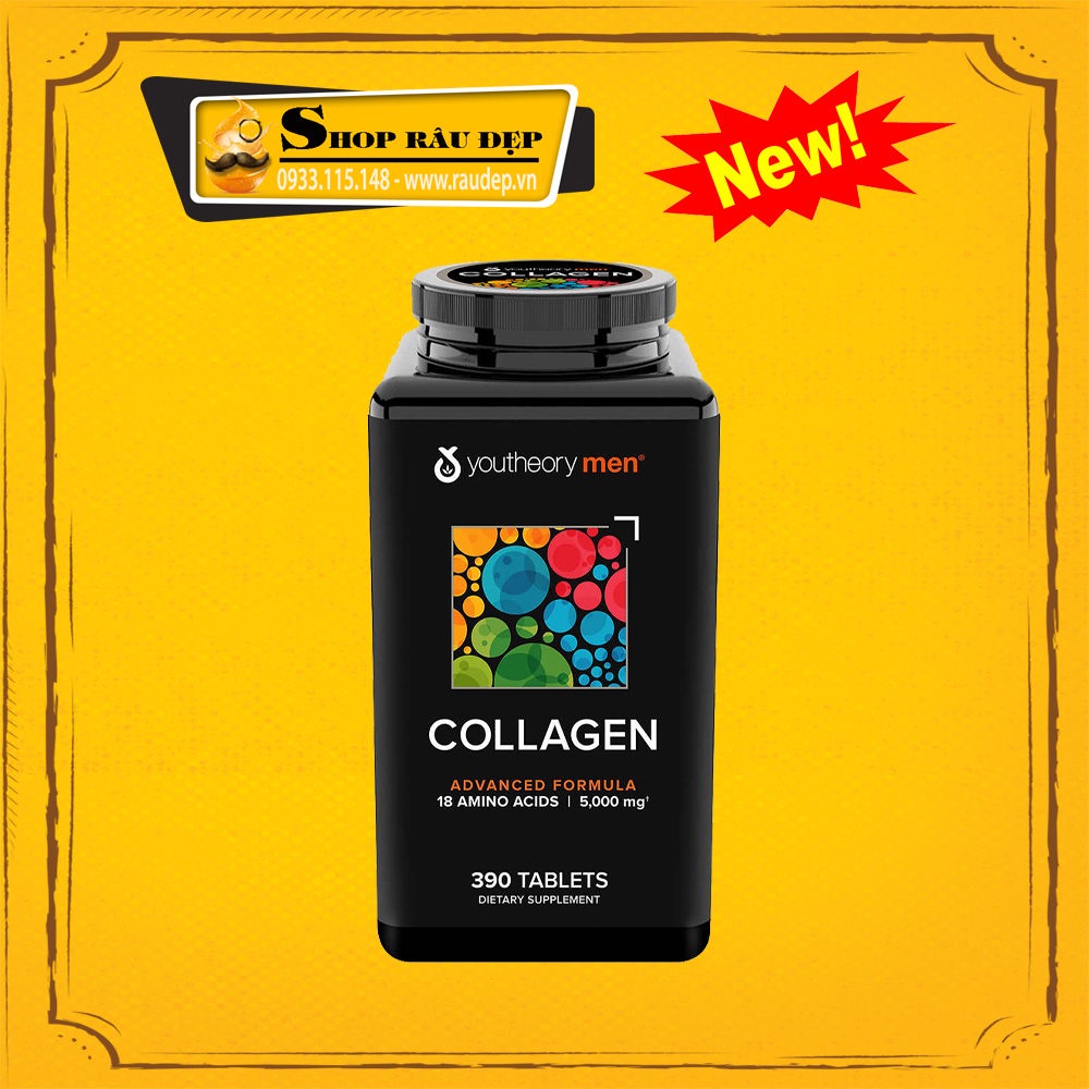 Youtheory Men'S Type 1, 2 & 3 Collagen Oral Tablets For Men 390