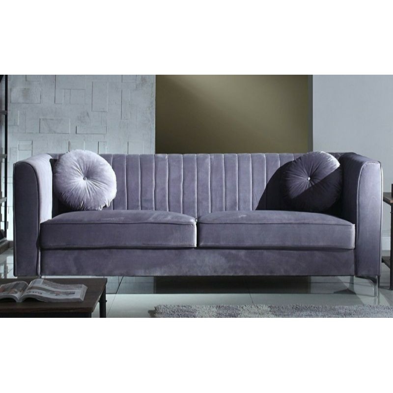 WE Sofa Chesterfield 3 2 1 Seater Velvet Fabric Home And Living