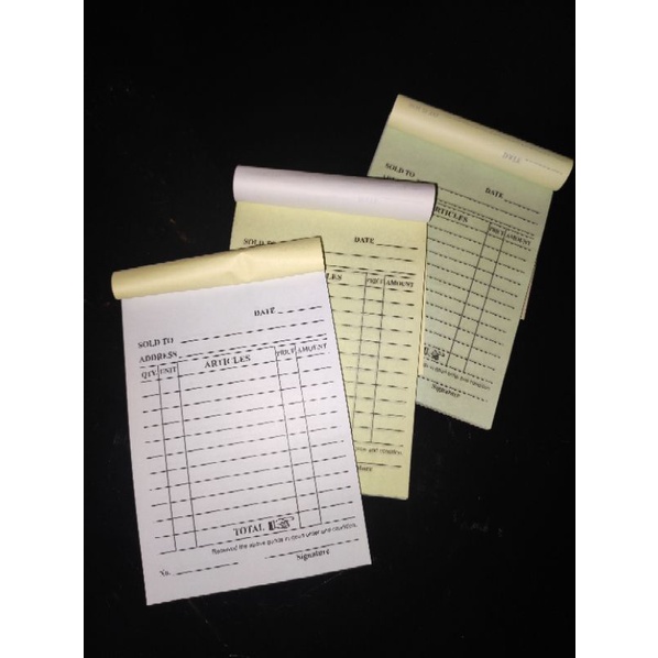 1/4 Triplicate Receipts (10 PADS) | Shopee Malaysia