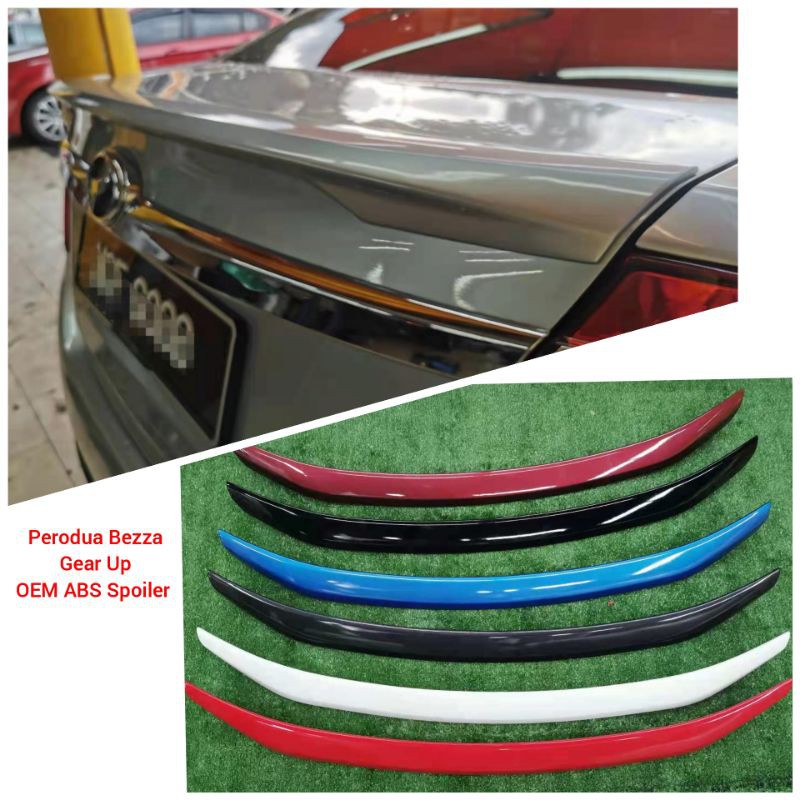 PERODUA BEZZA Spoiler Belakang OEM Gaya Gear Up Dengan Cat | Perodua ...