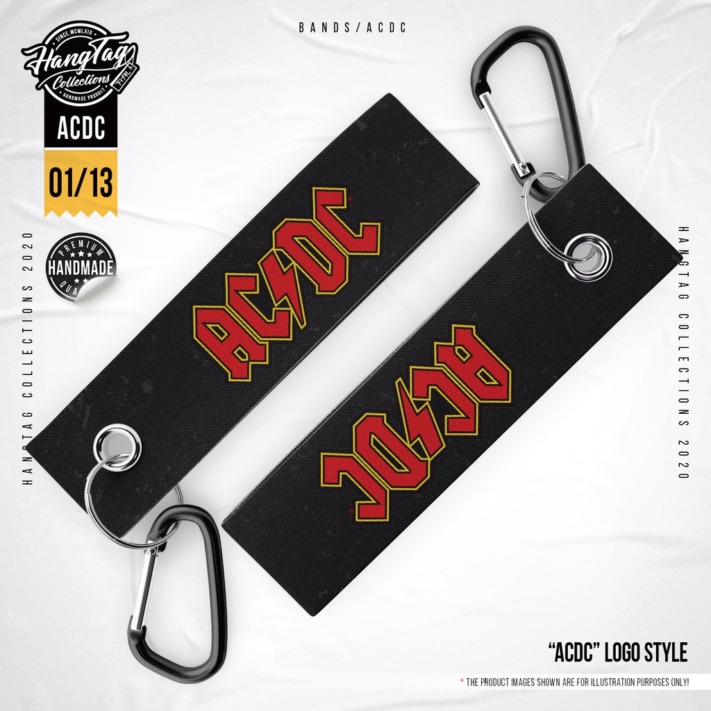 (READY STOCK) AC/DC - Logo Style 1/13 - Key tag / Keychain | Shopee ...