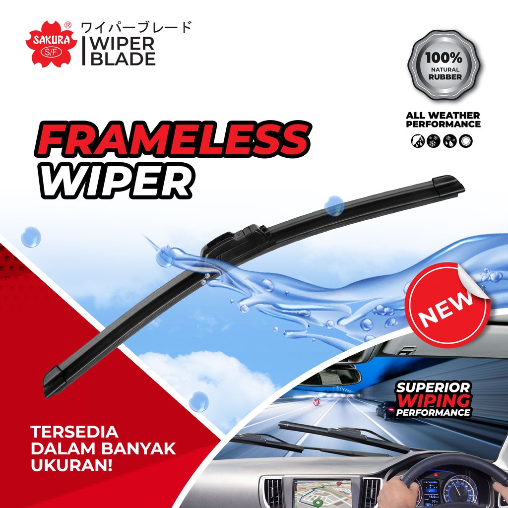 Japan technology Rubber Car Wiper Honda Mazda Proton Perodua Alza Myvi ...