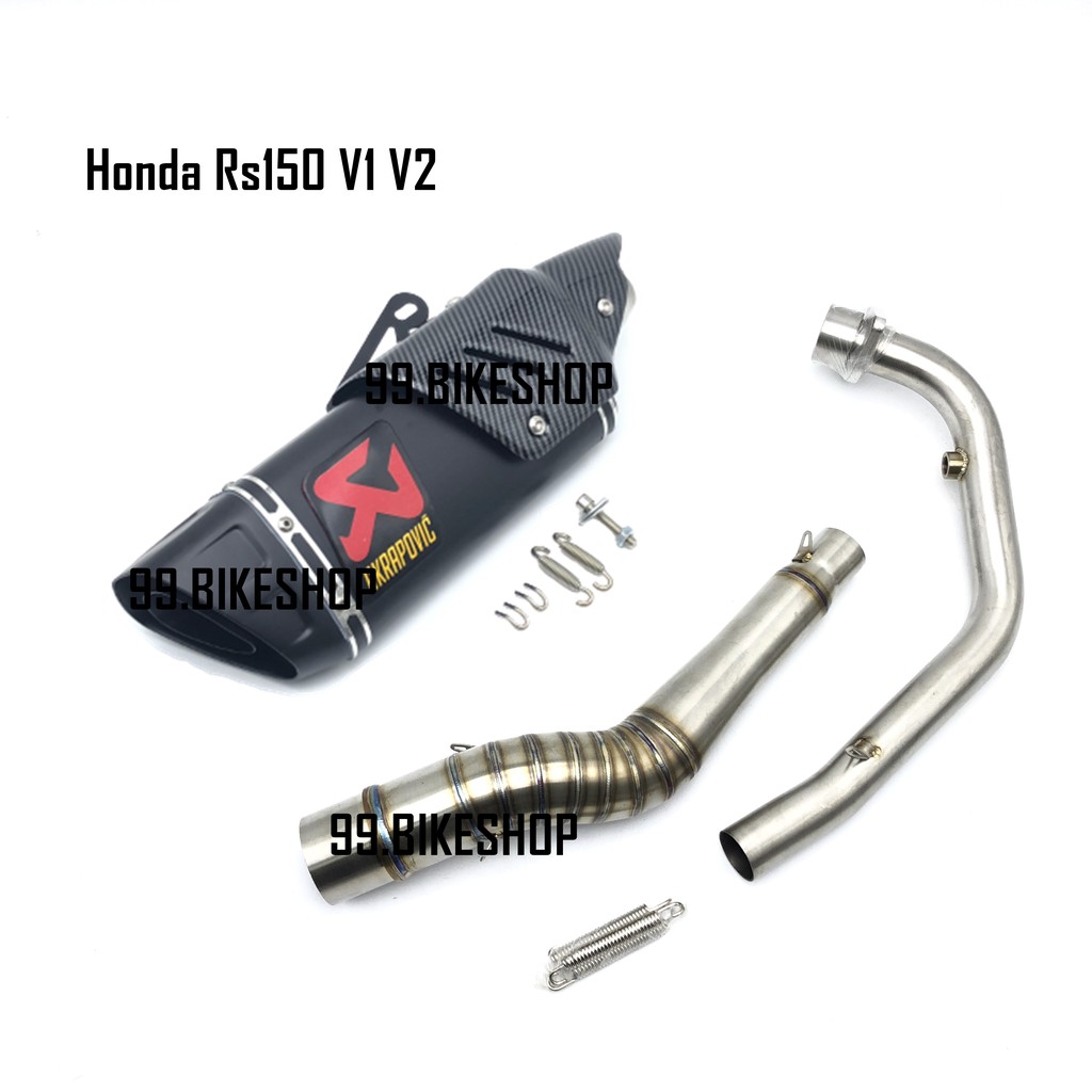 Honda RSX 150 Rs150 v1 v2 Front Manifold Titanium Exhaust Full System ...