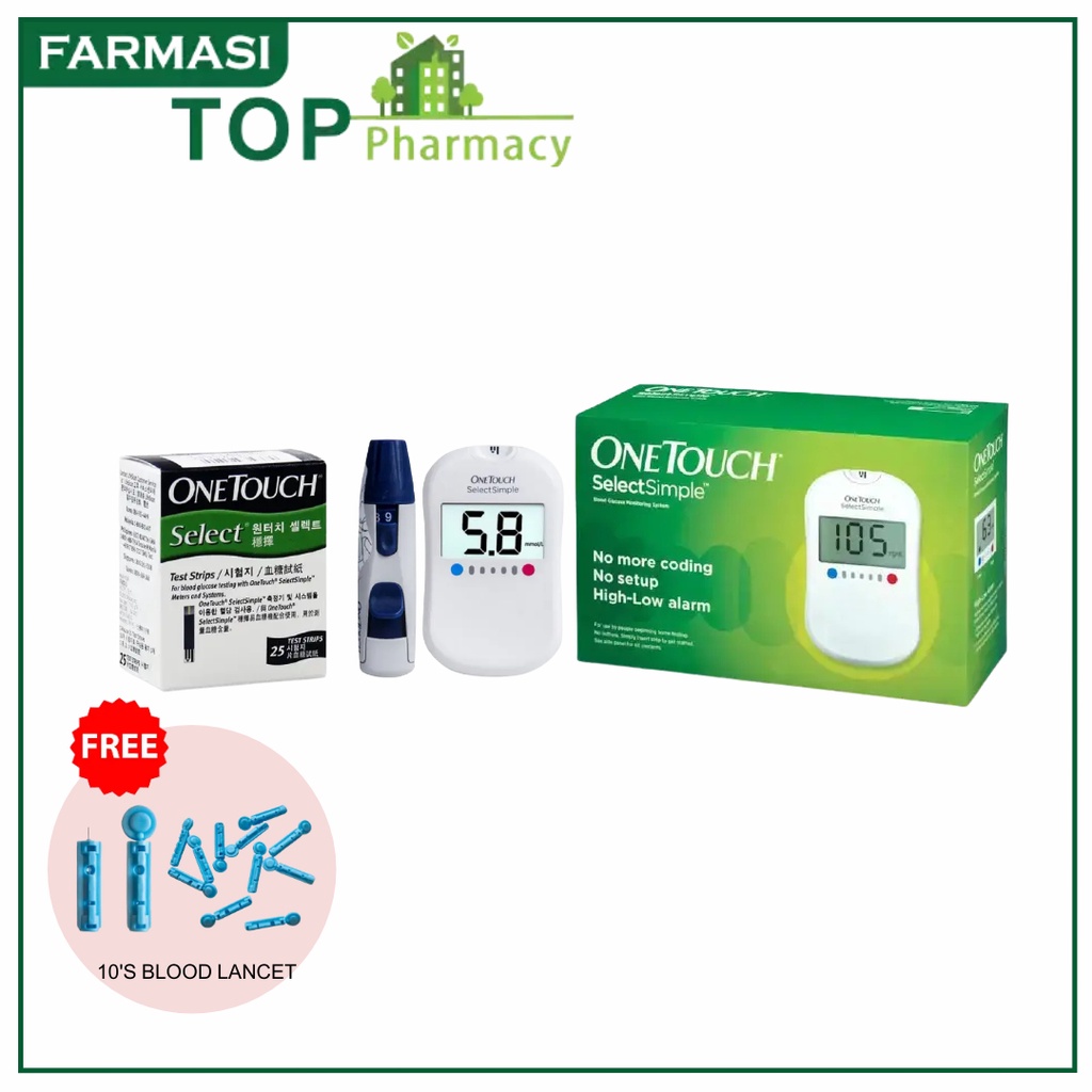 ONE TOUCH SELECT SIMPLE SELECT SIMPLE BLOOD GLUCOSE METER