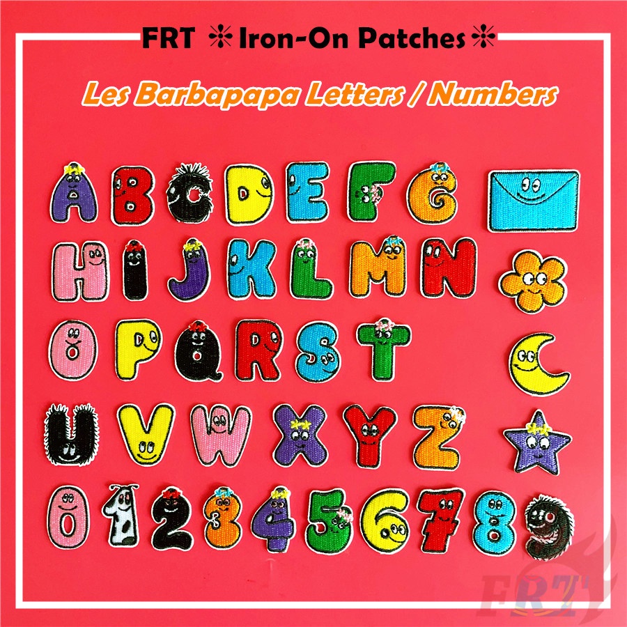 Cartoon Letter Embroidery Patch Word Patch Iron On Patches For