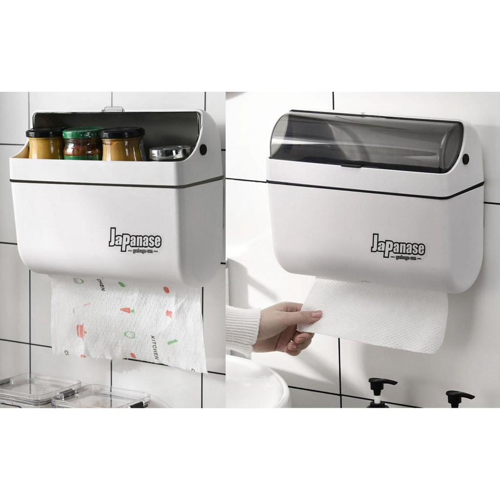 Multipurpose Wall Mounted Kitchen Storage Box and Kitchen Towel