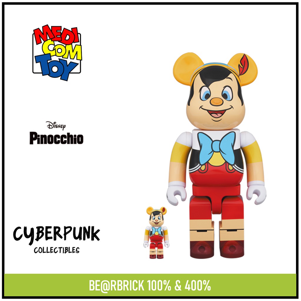 BE@RBRICK Bearbrick PINOCCHIO 100％ & 400％ BY Medicom Toy