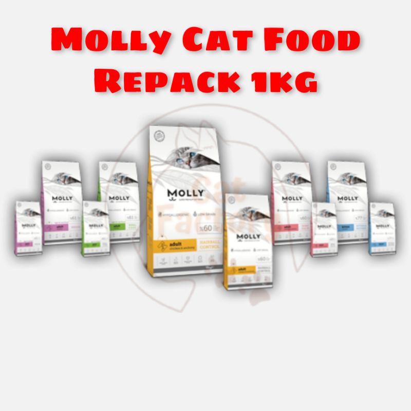 Molly Super Premium Cat Food Original 1kg (Repack) Shopee Malaysia
