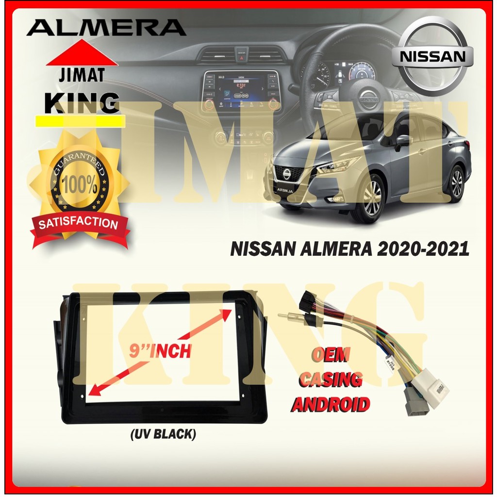 Big Screen Casing Android 9 Inch Nissan Almera 2020 (with Socket ...