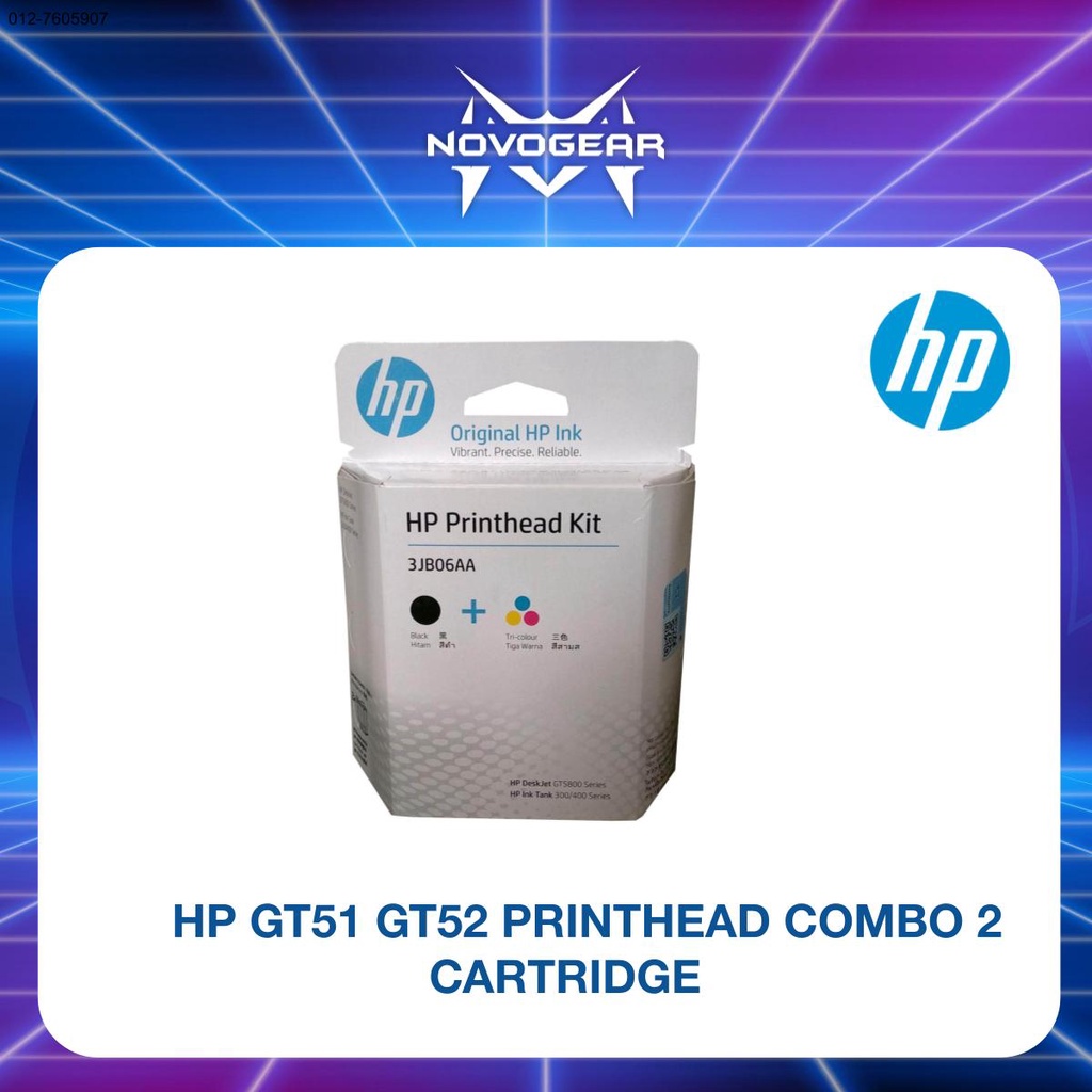 HP GT51 GT52 PRINTHEAD COMBO 2 CARTRIDGE Shopee Malaysia