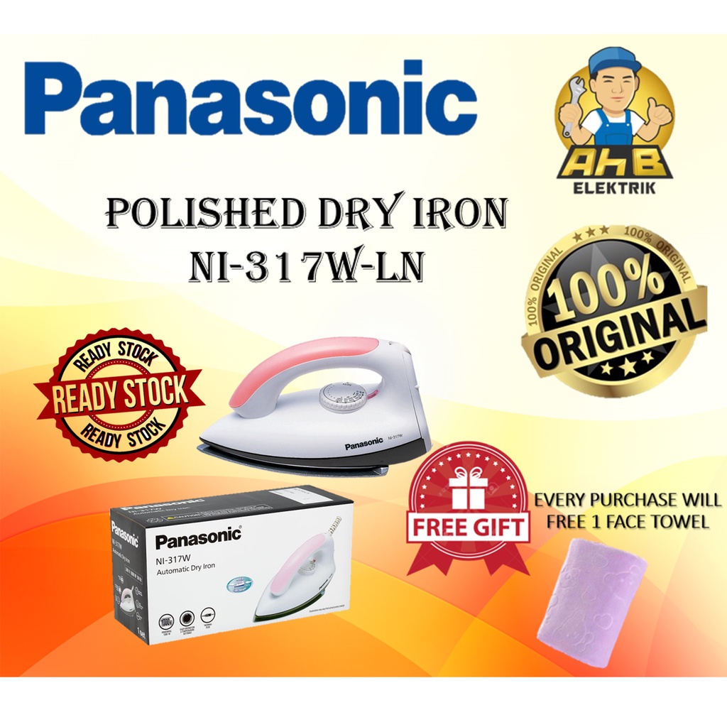 PANASONIC Polished Dry Iron NI-317W-LN | Shopee Malaysia