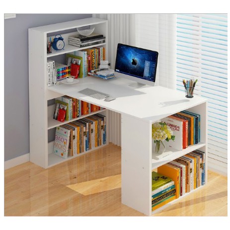 ELEGANT DESIGN Table With Book Rack Study Table Study Desk Book Shelves ...