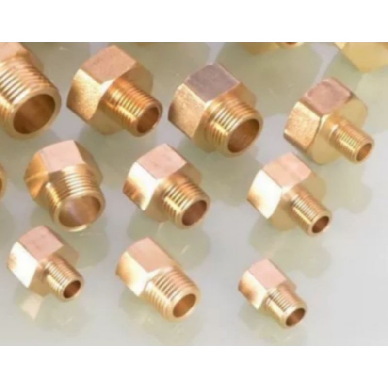 Copper Brass Gas and water fightingsbushing, coupling reducer, nipple ...