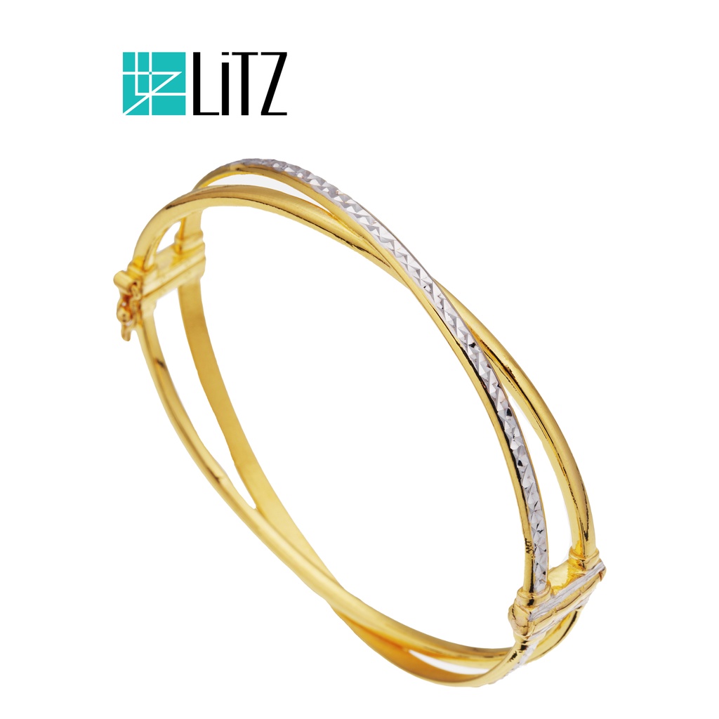 LITZ 916 (22K) Gold Fashion Bangle GD0053 LITZ, 52% OFF