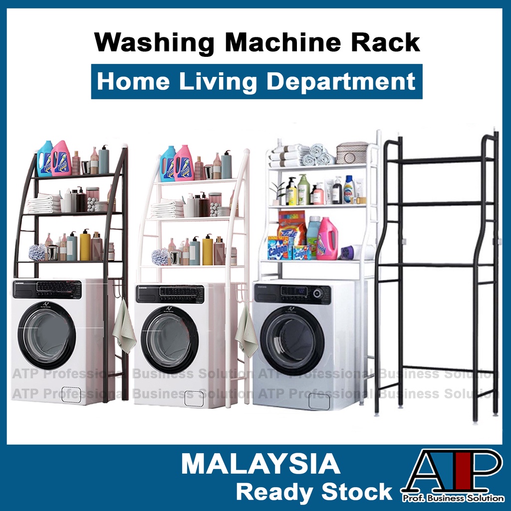 Furniture🛋️ Rak Mesin Basuh 3 Tier Layer Toilet Bathroom Washing ...