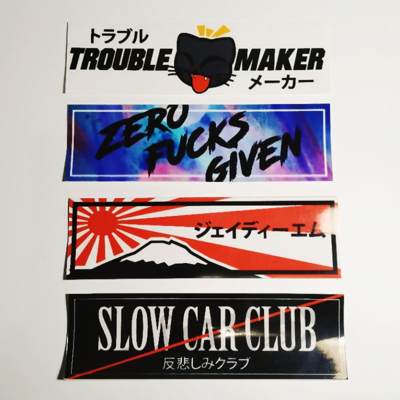 Stickers - jdm car slap racing japan glass stickers | Shopee Malaysia