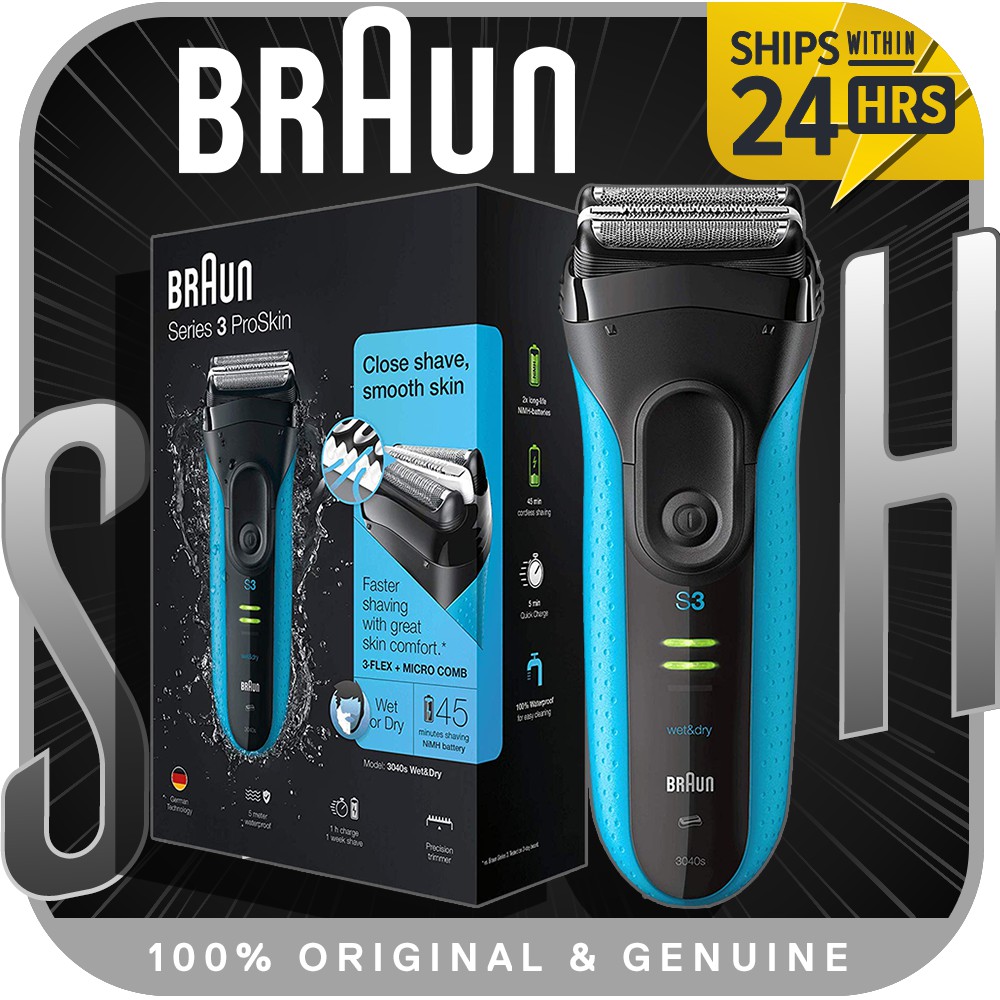 Braun Series 3 310S l ProSkin 3040s - Electric Shaver, Wet and Dry ...