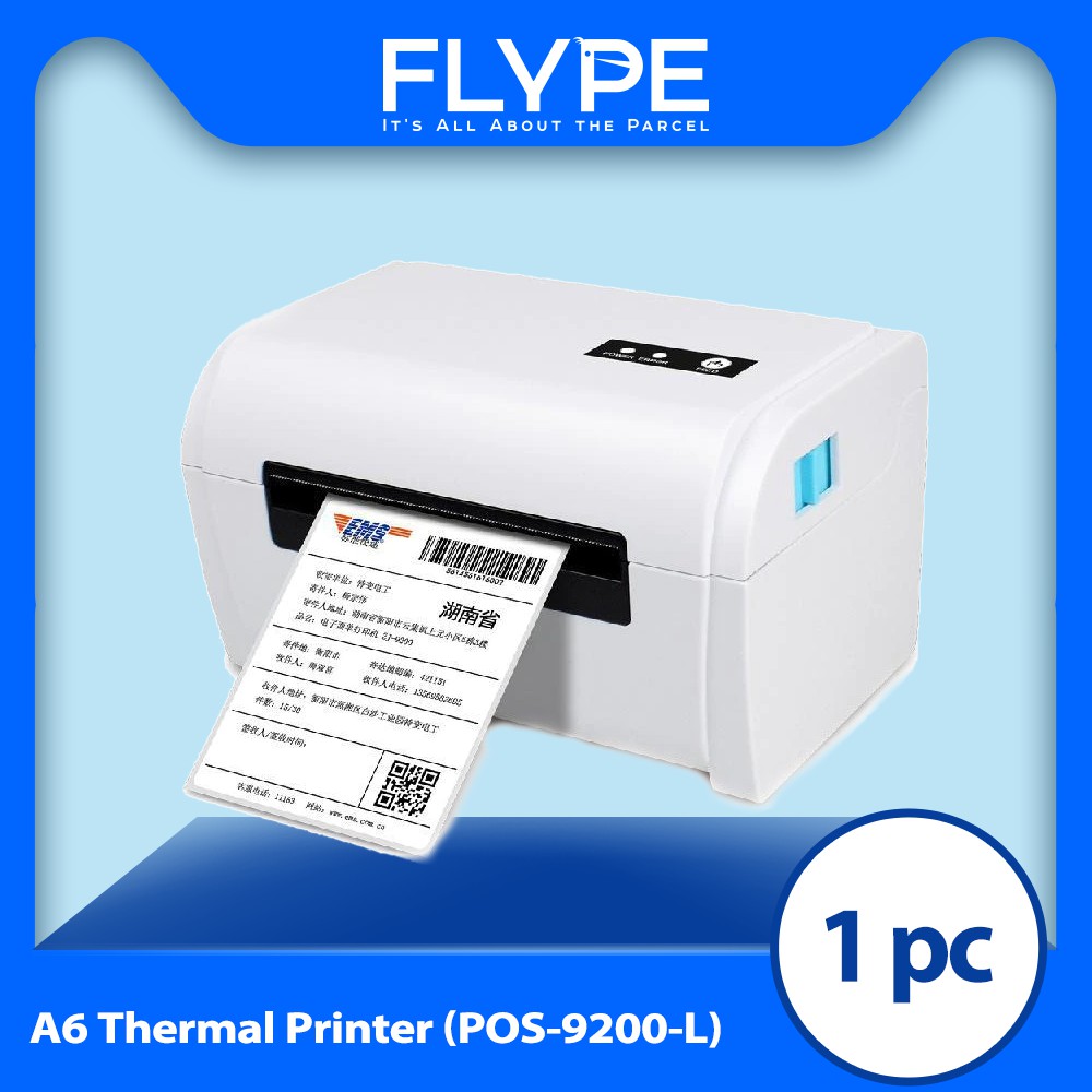 FLYPE A6 Thermal Printer Waybill Barcode Shipping Label Consignment