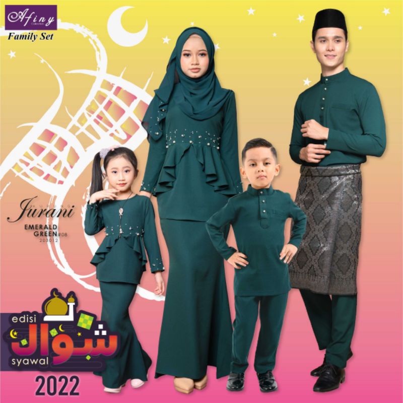 BAJU KURUNG MODEN BAJU RAYA 2024 SET FAMILY SEDONDON IBU ANAK KURUNG