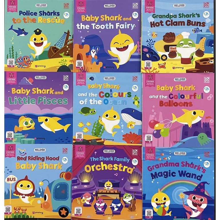 BABY SHARK STORYBOOK SERIES WITH ACTIVITIES PINKFONG STORYBOOK | Shopee ...