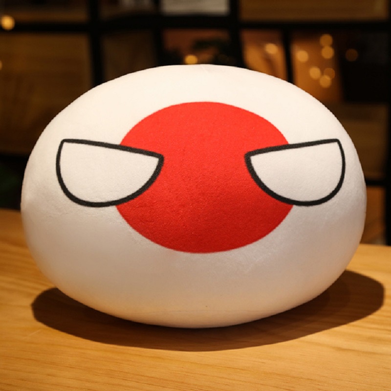 Cute Polandball plush toy kawaii anime cos country ball sleeping ...