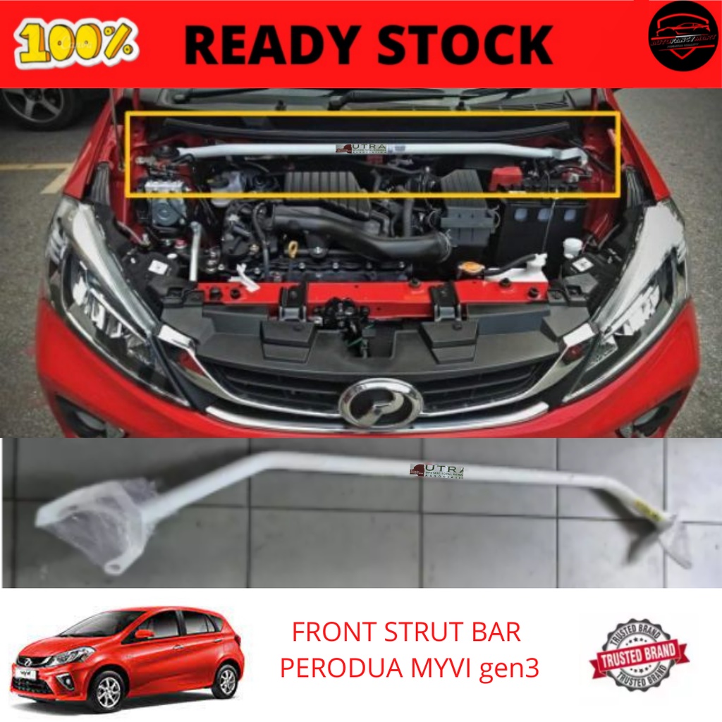 FRONT STRUT BAR PERODUA MYVI GEN3 NEW 2018 2023 [ 2 POINT ] Shopee